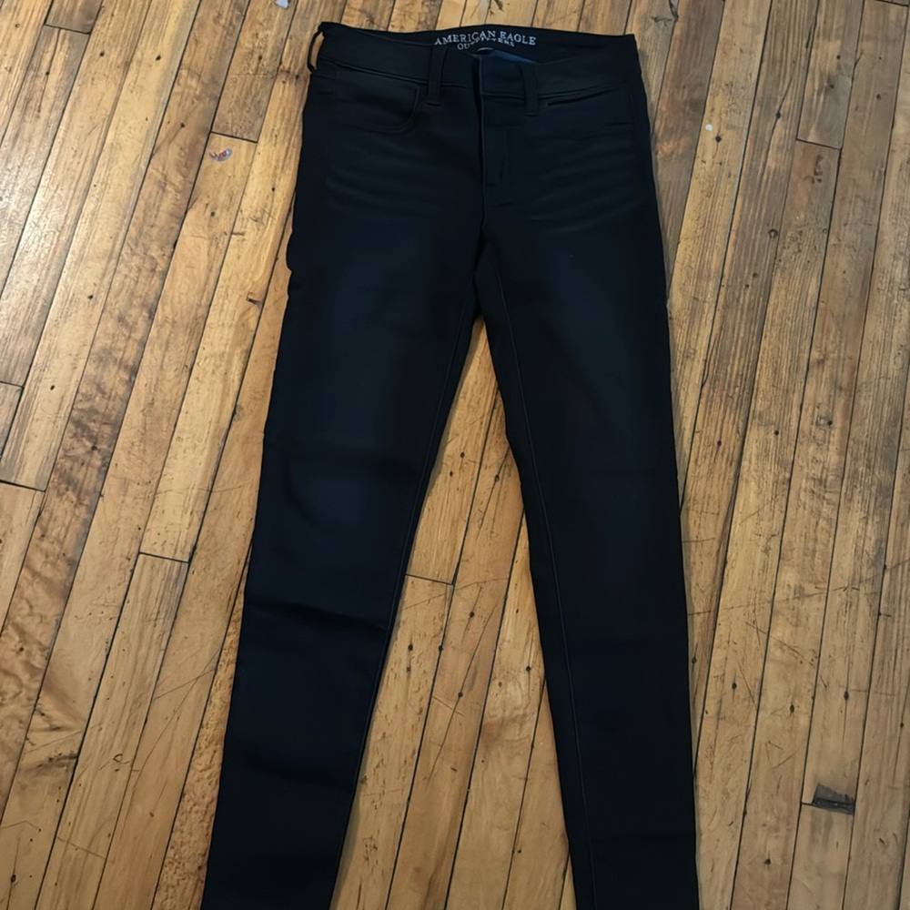 American eagle super stretch black jeans